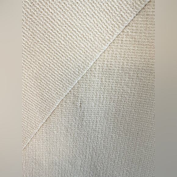 Scanlan Theodore crepe knit ruffle dress one shoulder lemon yellow spring summer - Picture 12 of 12